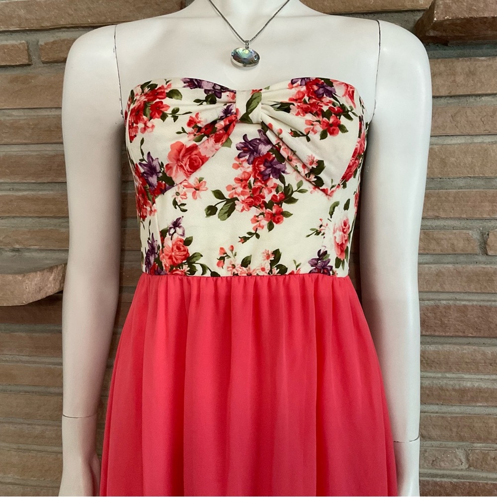 Papaya Strapless Maxi Dress Medium - Picture 3 of 8